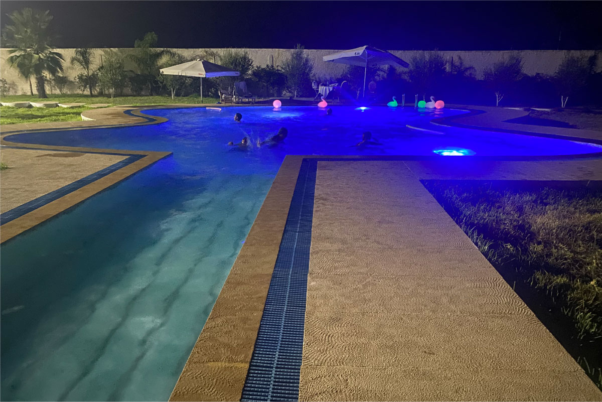 Piscine de nuit